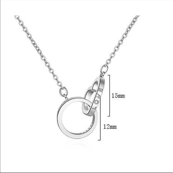 Sterling Silver 925 CZ Necklace - Picture 3 of 5
